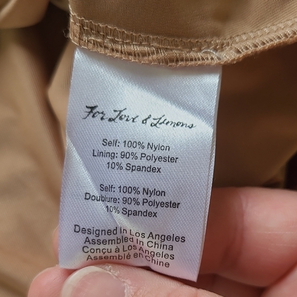 For Love And Lemons Temecula Tan & Purple Embroidered Mesh Mini Dress - Size S - Picture 9 of 10